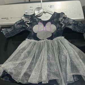 Disney Silver and Gray Minnie Mouse Formal Dress